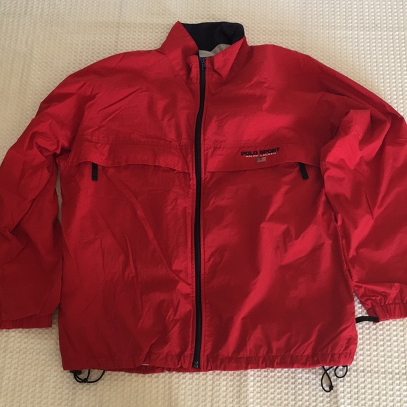 Red polo windbreaker - Picture 1 of 6